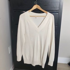 Aritzia (Wilfred) Merino & Cotton long v-neck sweater